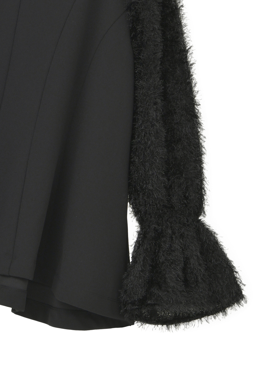 フェザージャガード使いカットソー 詳細画像 クロ 4