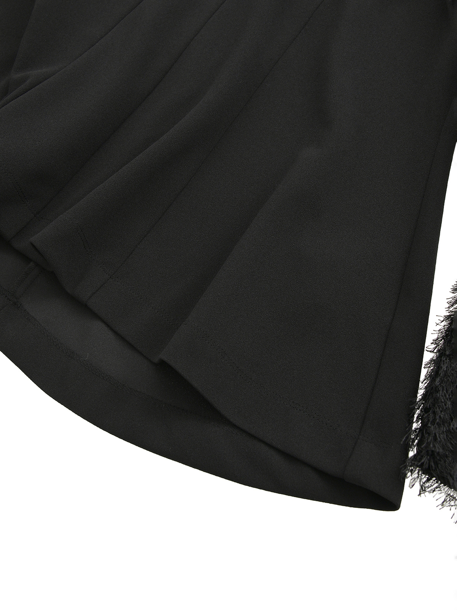 フェザージャガード使いカットソー 詳細画像 クロ 5