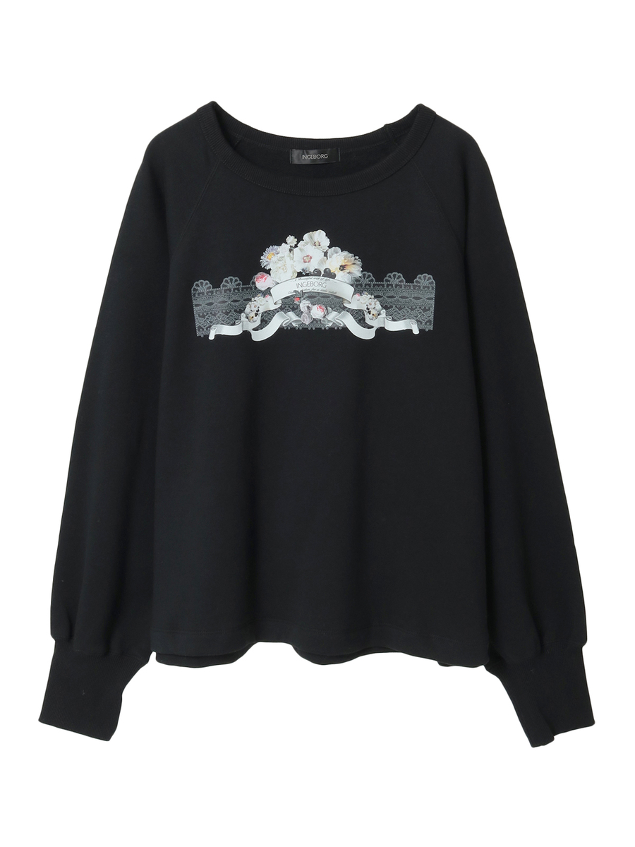 ミスティガーデンワンポイントpt.トレーナー 詳細画像 アイボリー 1