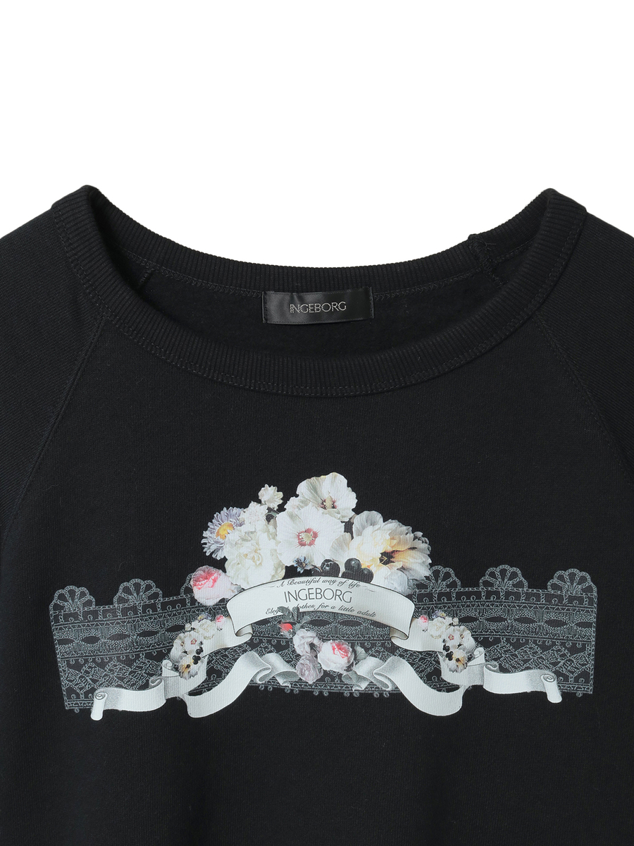 ミスティガーデンワンポイントpt.トレーナー 詳細画像 アイボリー 3