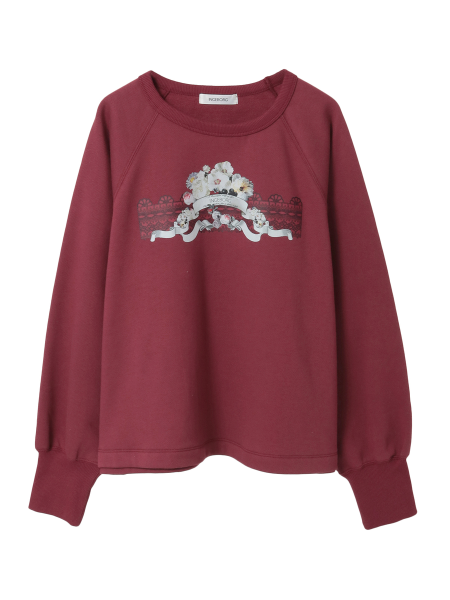 ミスティガーデンワンポイントpt.トレーナー 詳細画像 ワイン 1