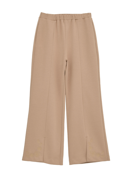 カメリア刺繍スリムレギンス