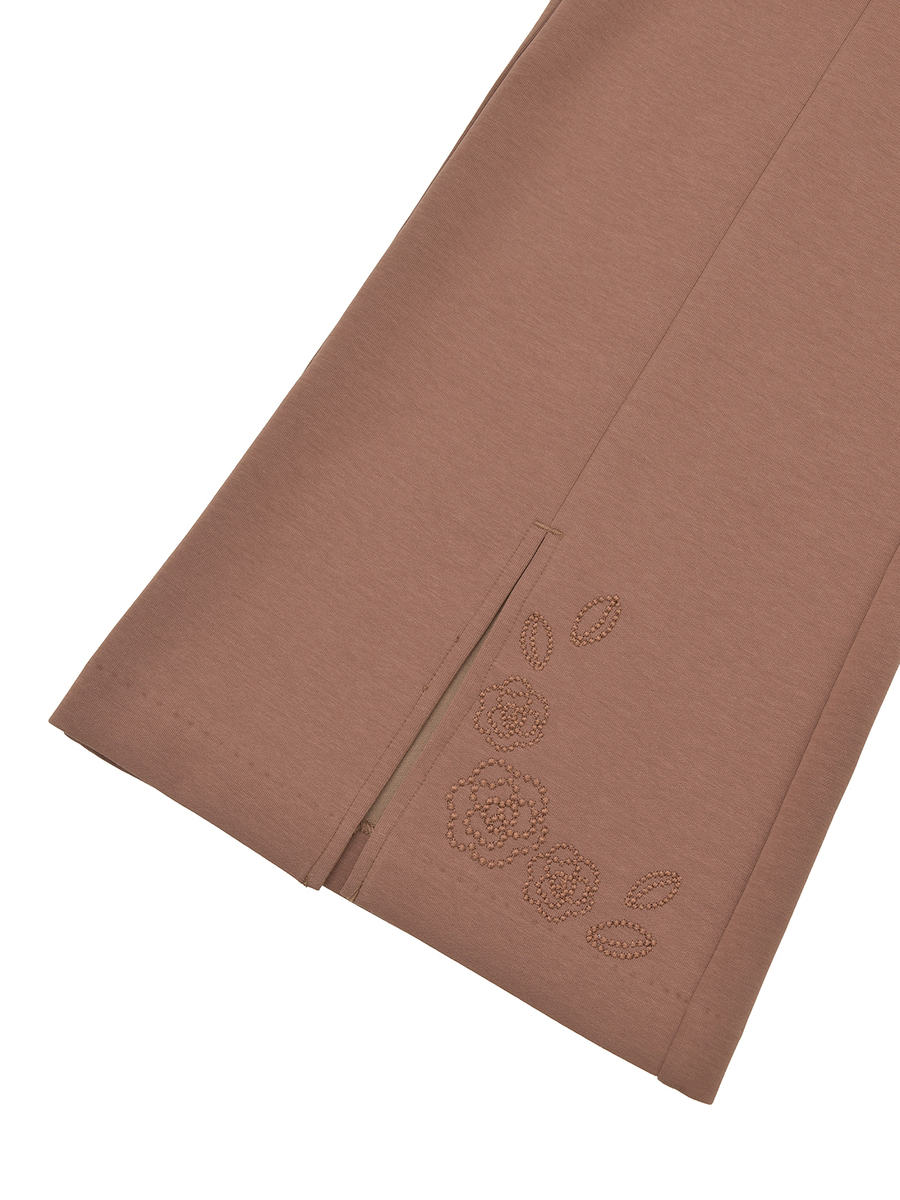 カメリア刺繍スリムレギンス 詳細画像 クロ 4