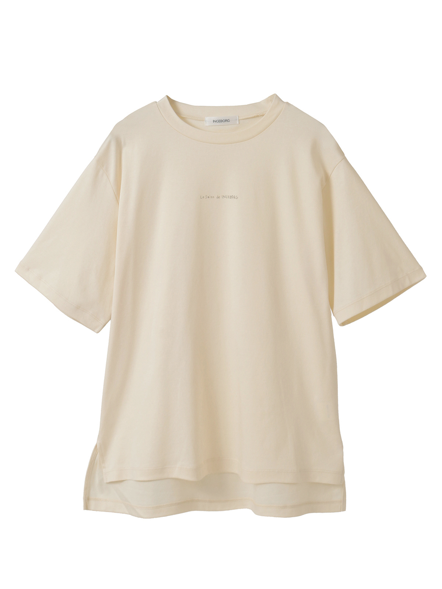 【Salon de INGEBORG】ワンポイントTシャツ 詳細画像 エクリュ 1