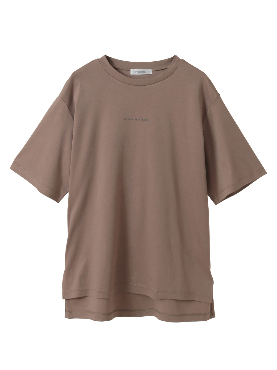 【Salon de INGEBORG】ワンポイントTシャツ 詳細画像 カフェオレ 1