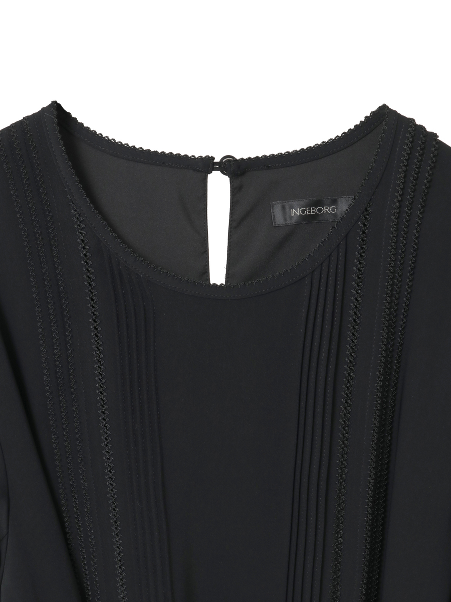 サッシュベルト付きワンピース 詳細画像 クロ 3