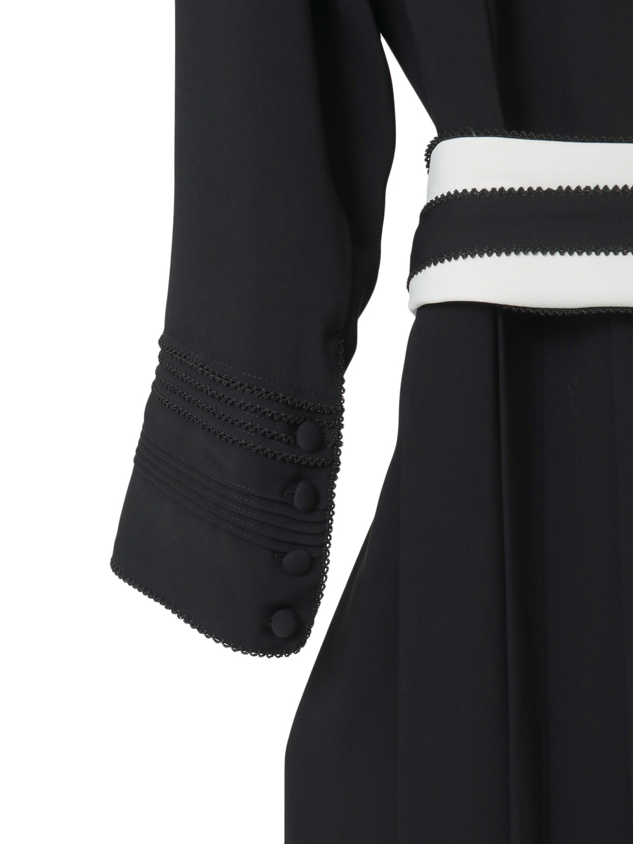 サッシュベルト付きワンピース 詳細画像 クロ 6