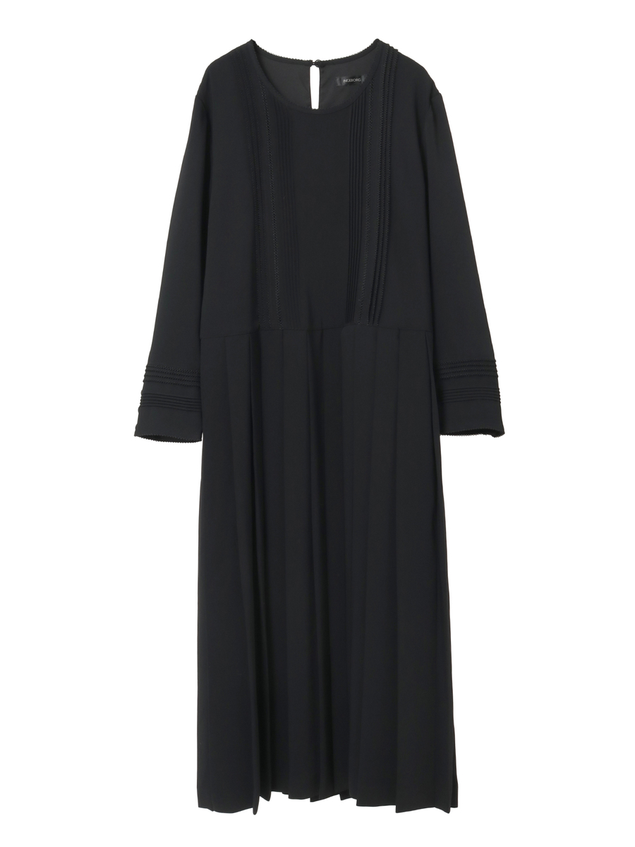 サッシュベルト付きワンピース 詳細画像 クロ 9