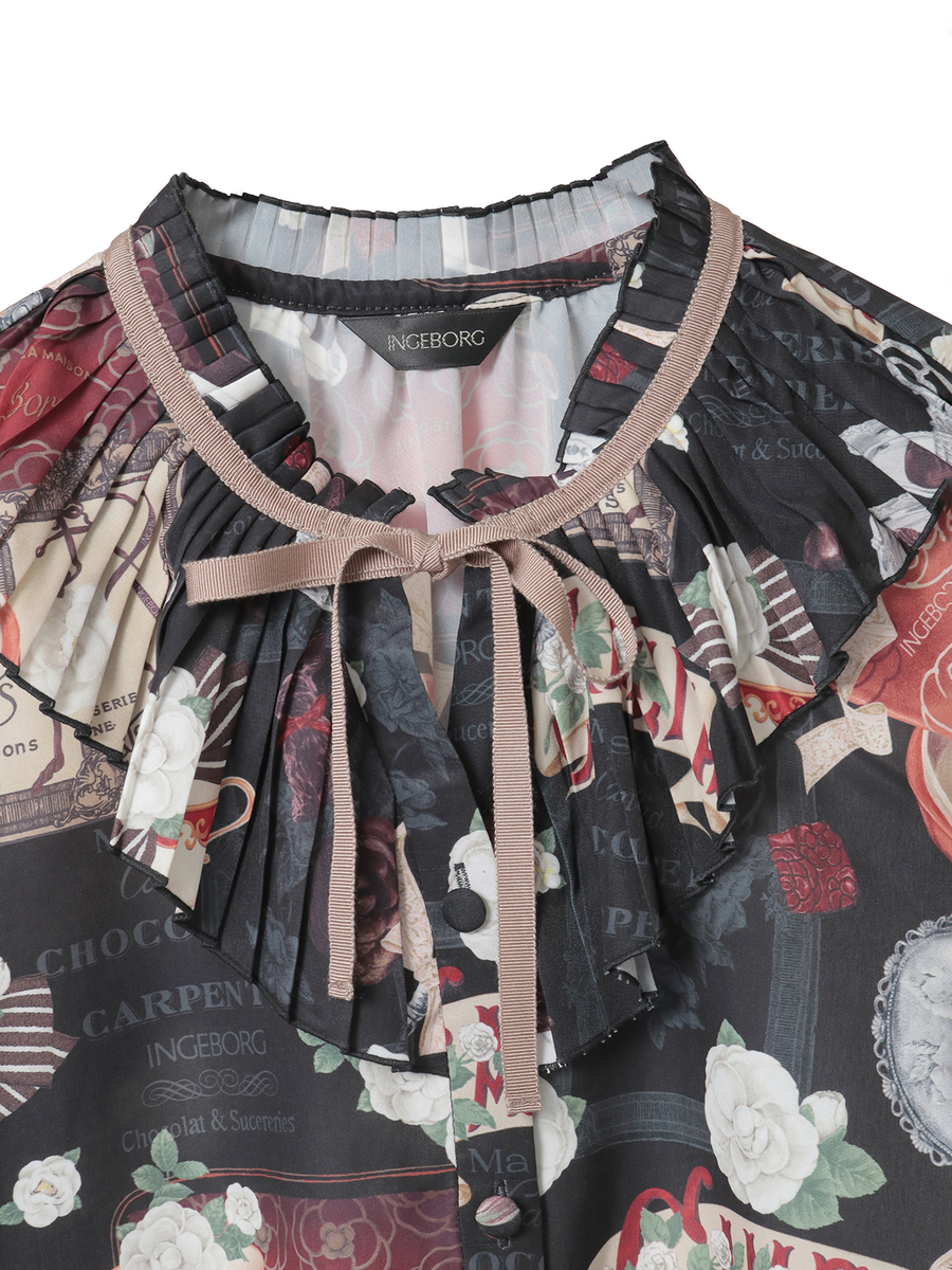 メゾンドカメリアpt.ブラウス 詳細画像 クロ 3