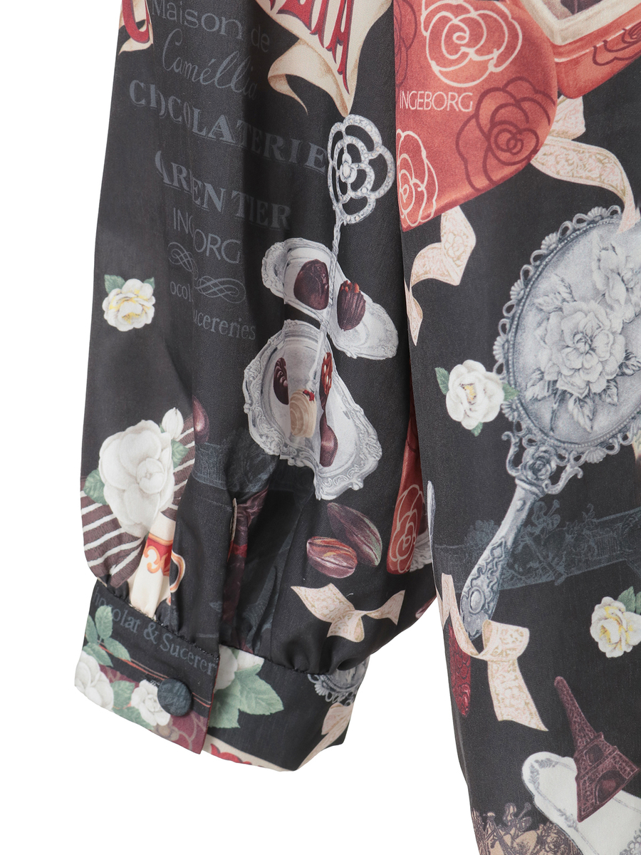 メゾンドカメリアpt.ブラウス 詳細画像 クロ 7