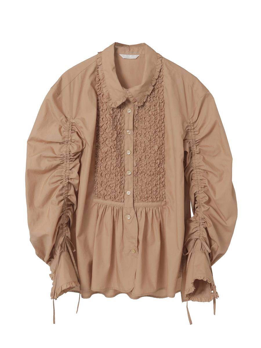 ドロストスリーブブラウス 詳細画像 シロ 1