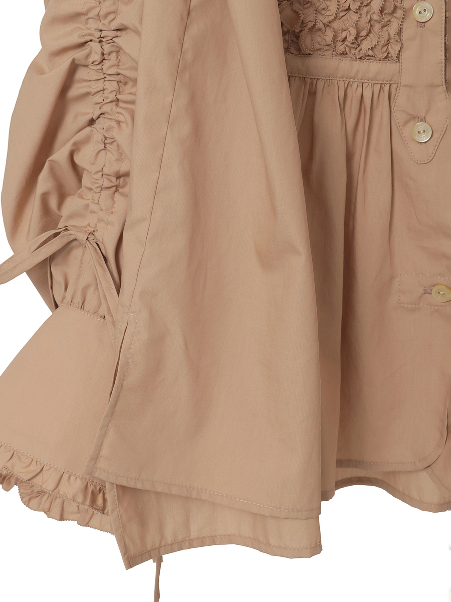 ドロストスリーブブラウス 詳細画像 シロ 5