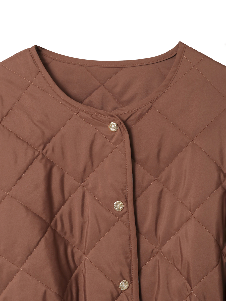 カメリアキルティングコート 詳細画像 クロ 3