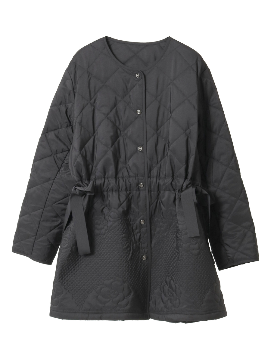 カメリアキルティングコート 詳細画像 クロ 1