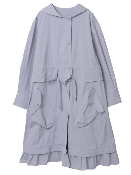 タフタスプリングロングコート