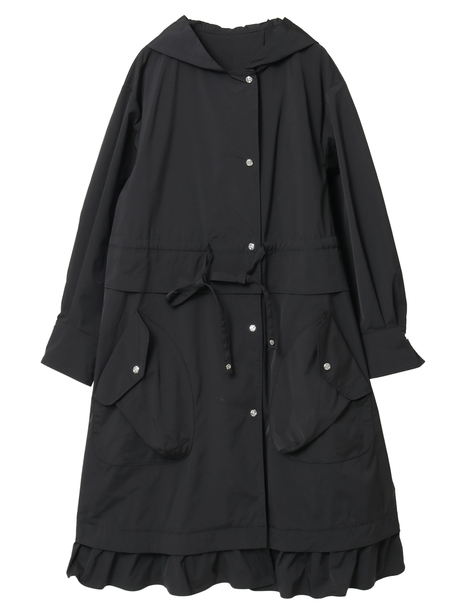 タフタスプリングロングコート 詳細画像 クロ 1