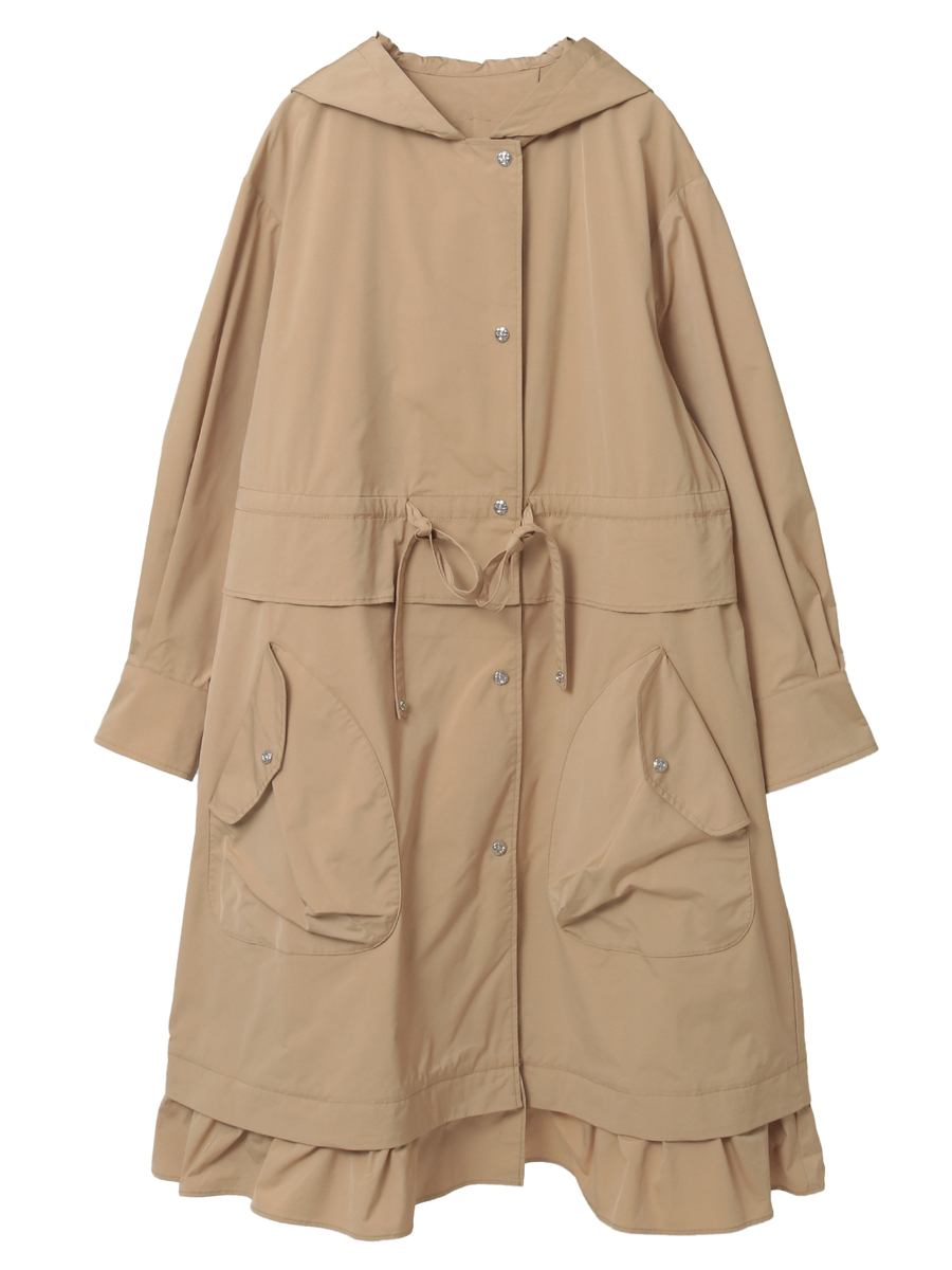 タフタスプリングロングコート 詳細画像 ベージュ 1