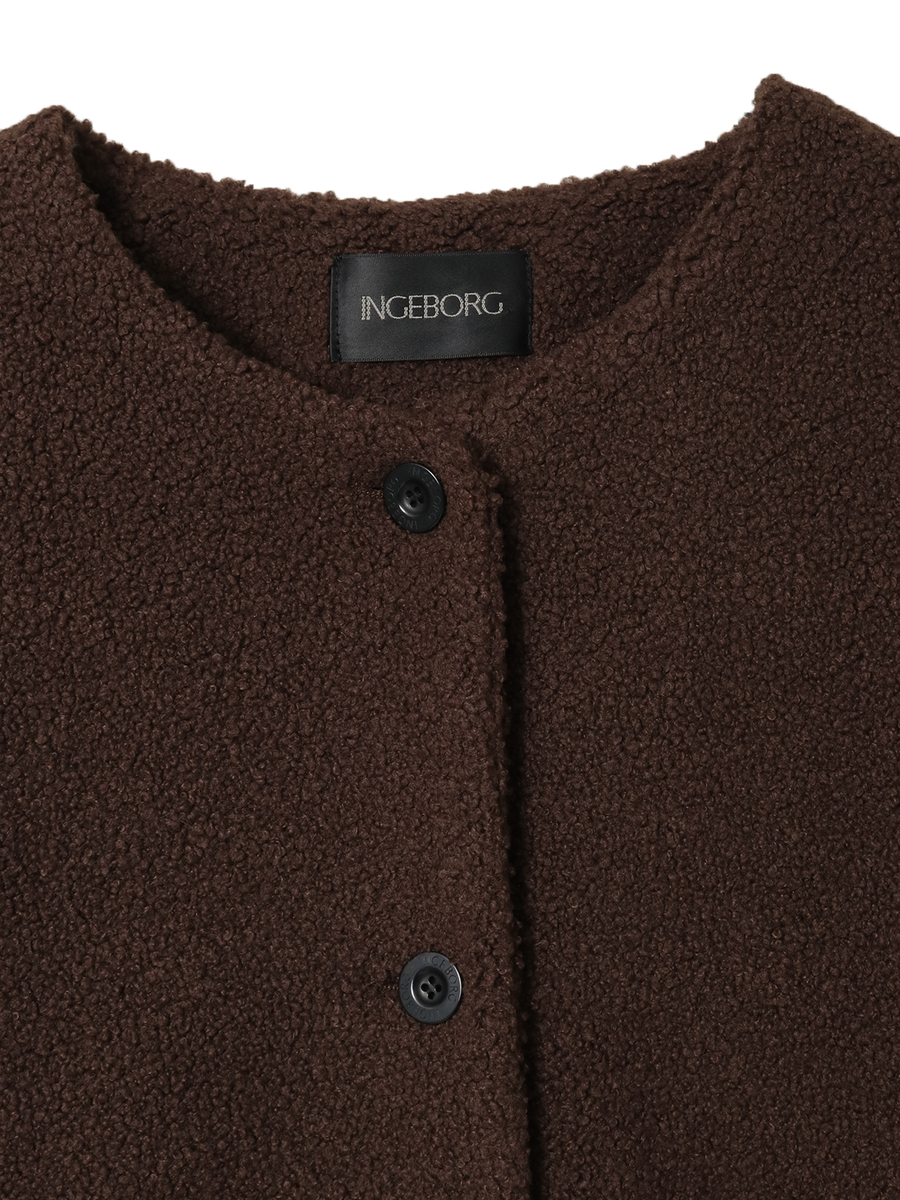 【HAPPY ITEM】ボアジャケット 詳細画像 クロ 3