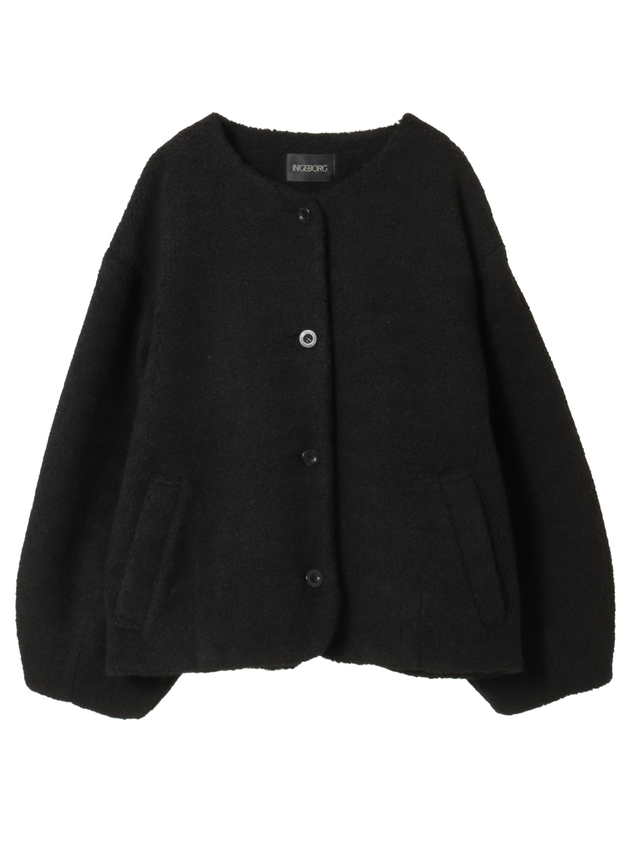 【HAPPY ITEM】ボアジャケット 詳細画像 クロ 1