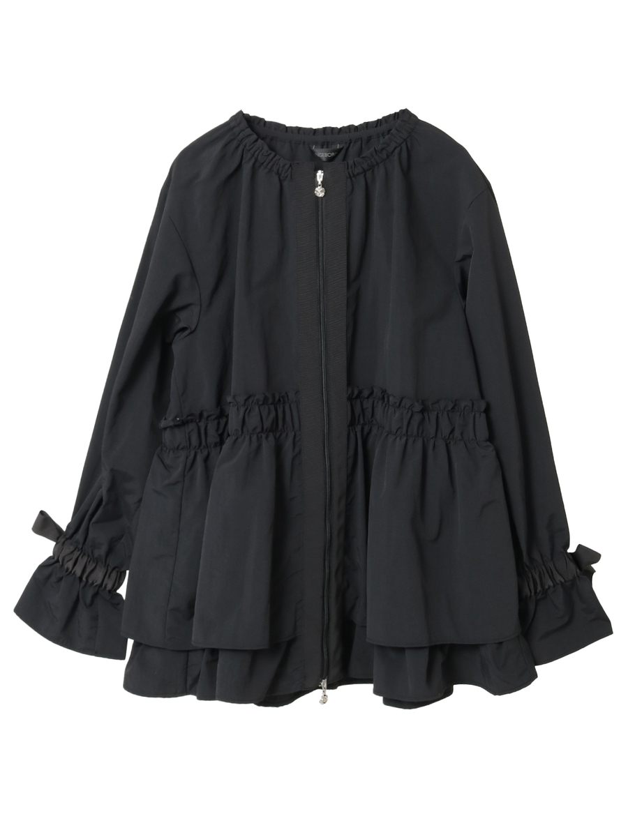 リボンアクセントジャケット 詳細画像 クロ 1