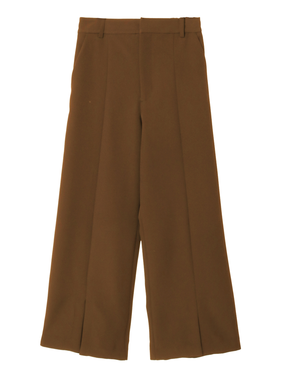 ダブルクロスストレートパンツ 詳細画像 ブラウン 1