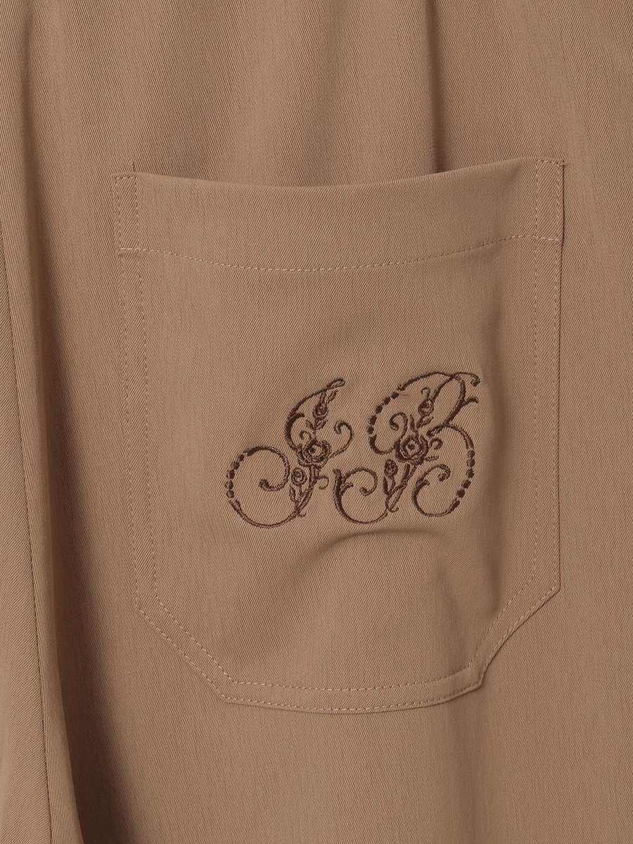 ツイルワイドパンツ 詳細画像 グレージュ 5