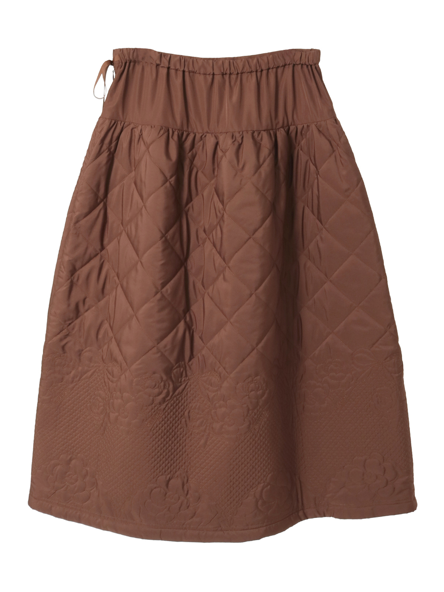 カメリアキルティングスカート 詳細画像 クロ 2