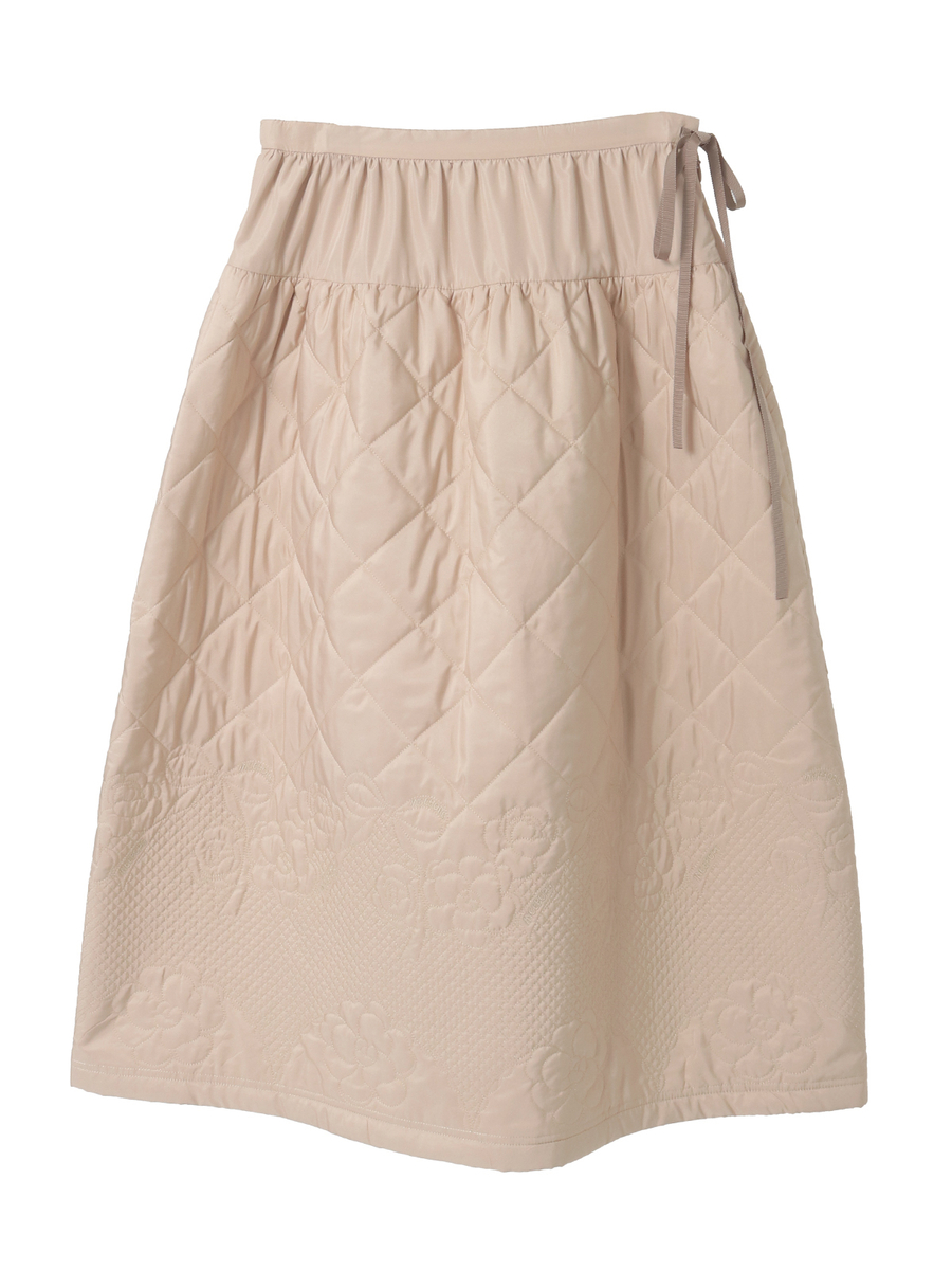 カメリアキルティングスカート 詳細画像 ベージュ 1