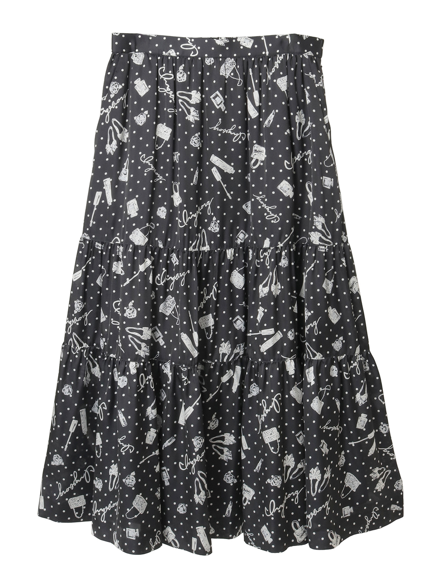 ドットコスメpt.ティアードスカート 詳細画像 クロ 1