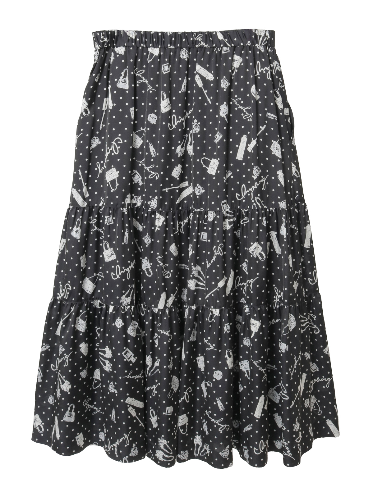 ピンクハウス　ビターリボンテディ　被せティアードスカート 週末限定値下げ！ピンクハウス ビターリボンテディ 被せティアードスカート