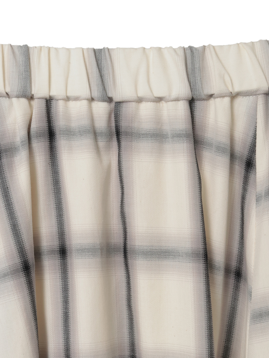 【HAPPY ITEM】コットンチェックスカート 詳細画像 オフ 3