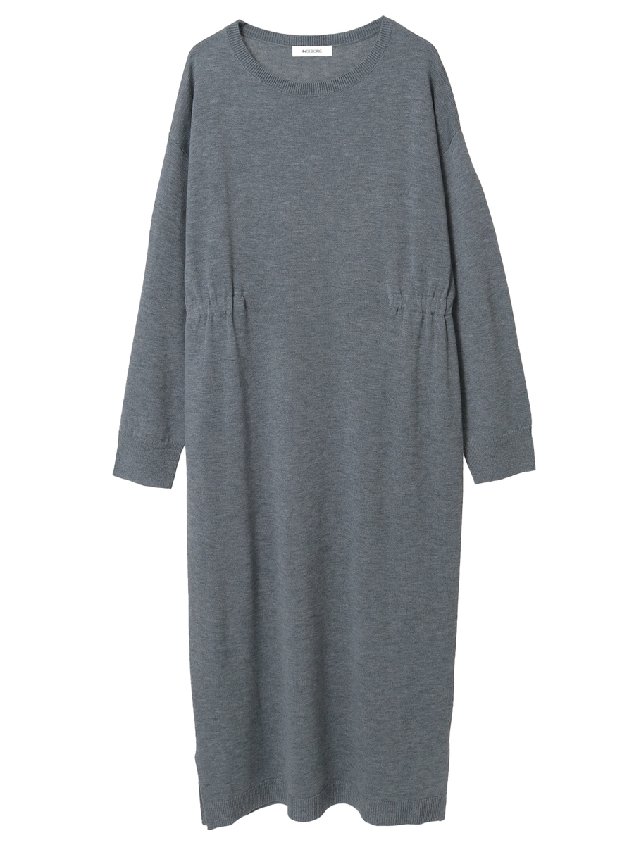 ポンチョ付きニットワンピース 詳細画像 ベージュ 10