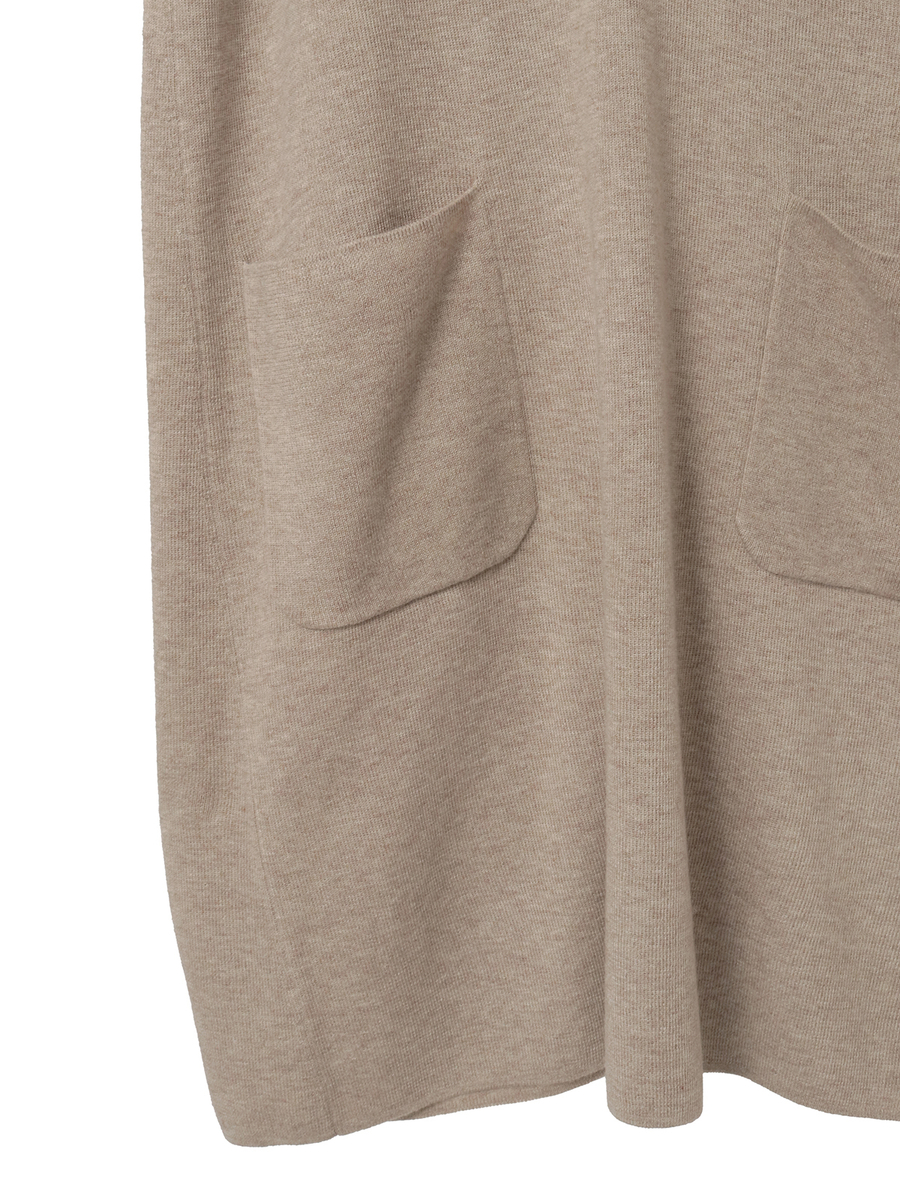 スリットネックニットチュニック 詳細画像 ダークブラウン 5