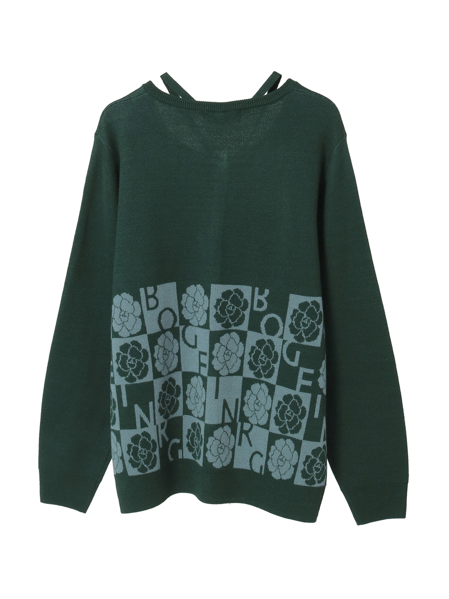 カメリアブロックチェックカーディガン 詳細画像 キナリ 2