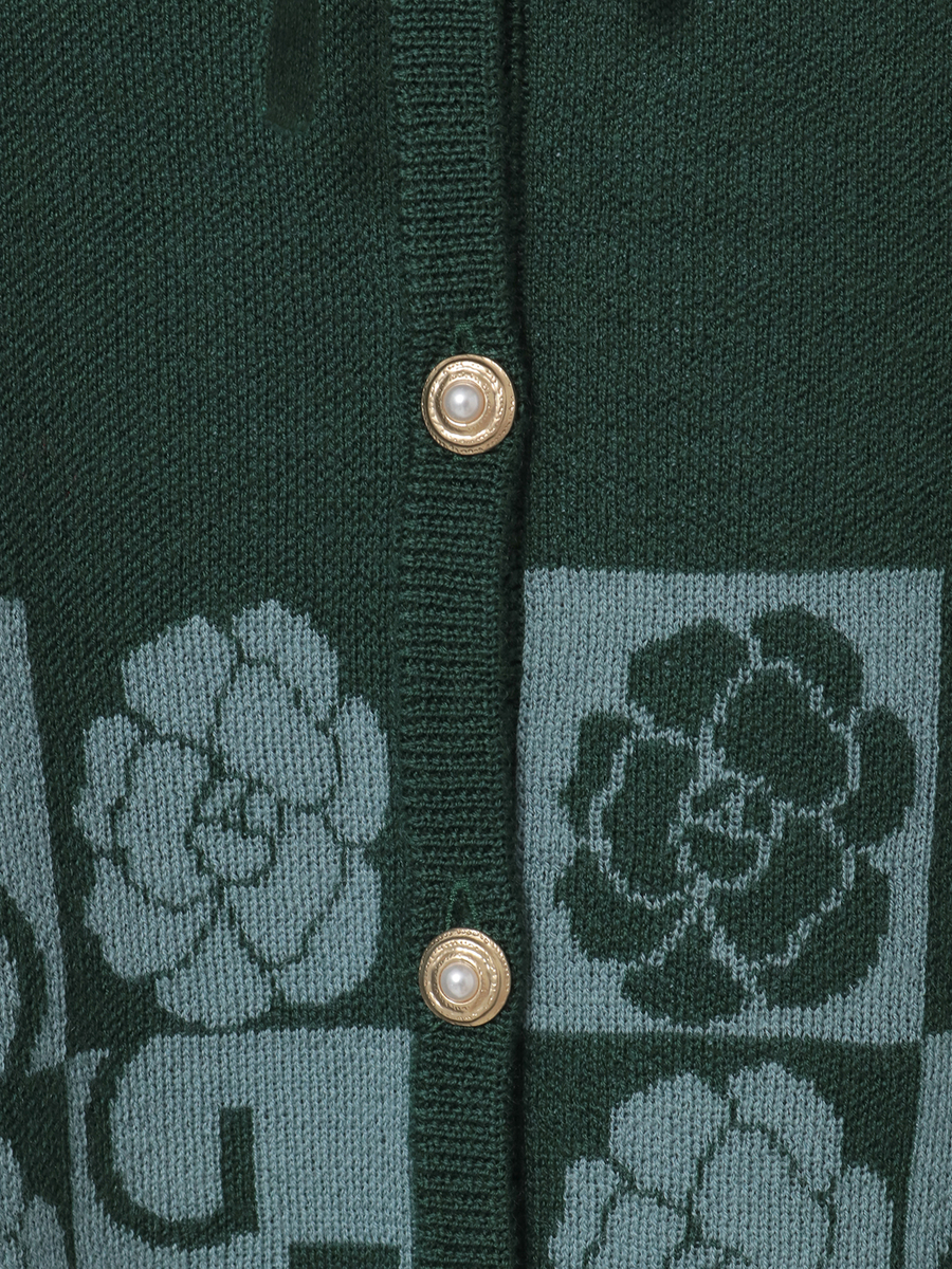 カメリアブロックチェックカーディガン 詳細画像 キナリ 6