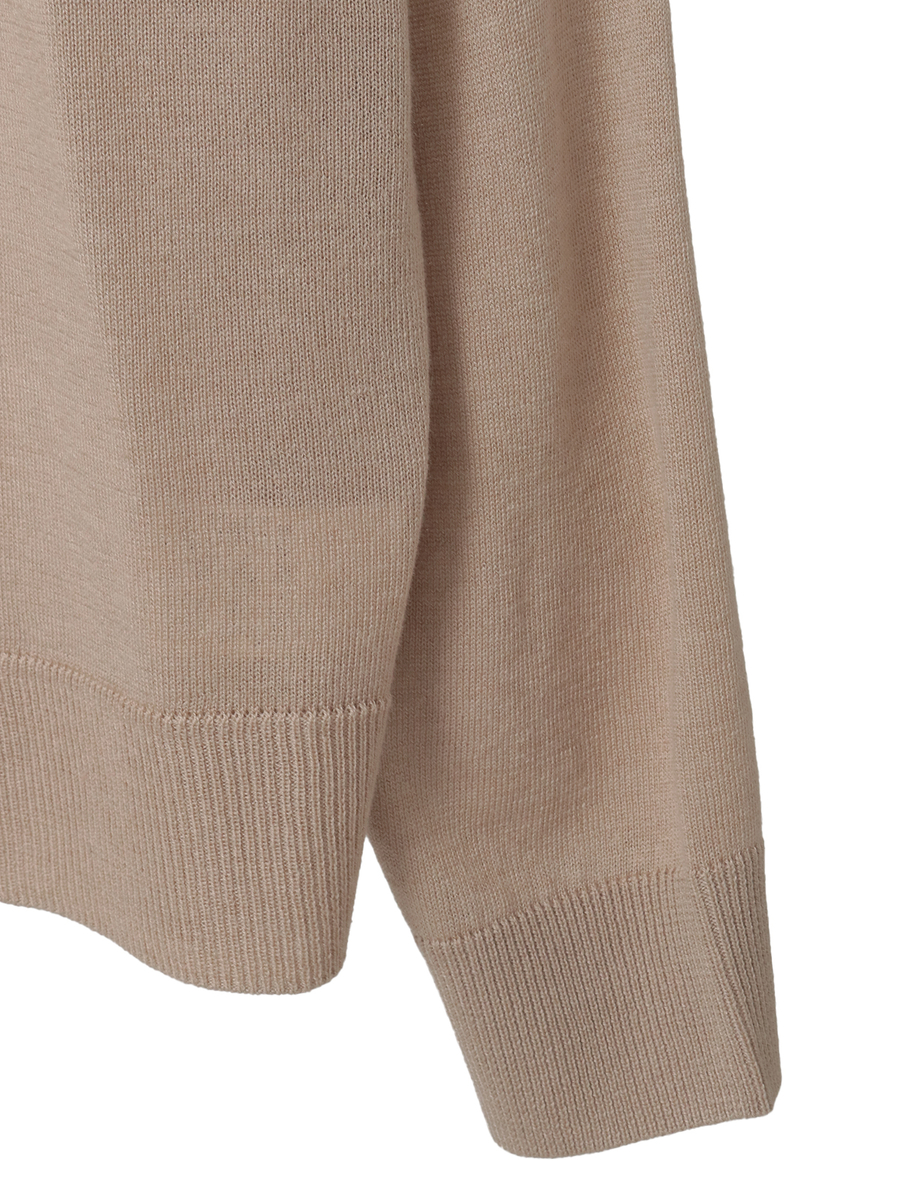 カメリアリボン刺繍入りニットカーディガン 詳細画像 シロ 4