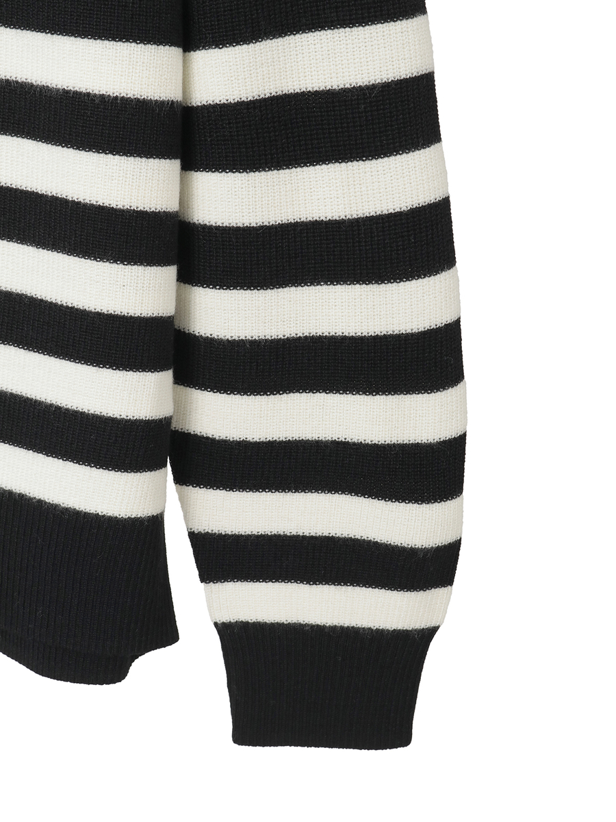 カメリアボーダーニット 詳細画像 グリーン 5