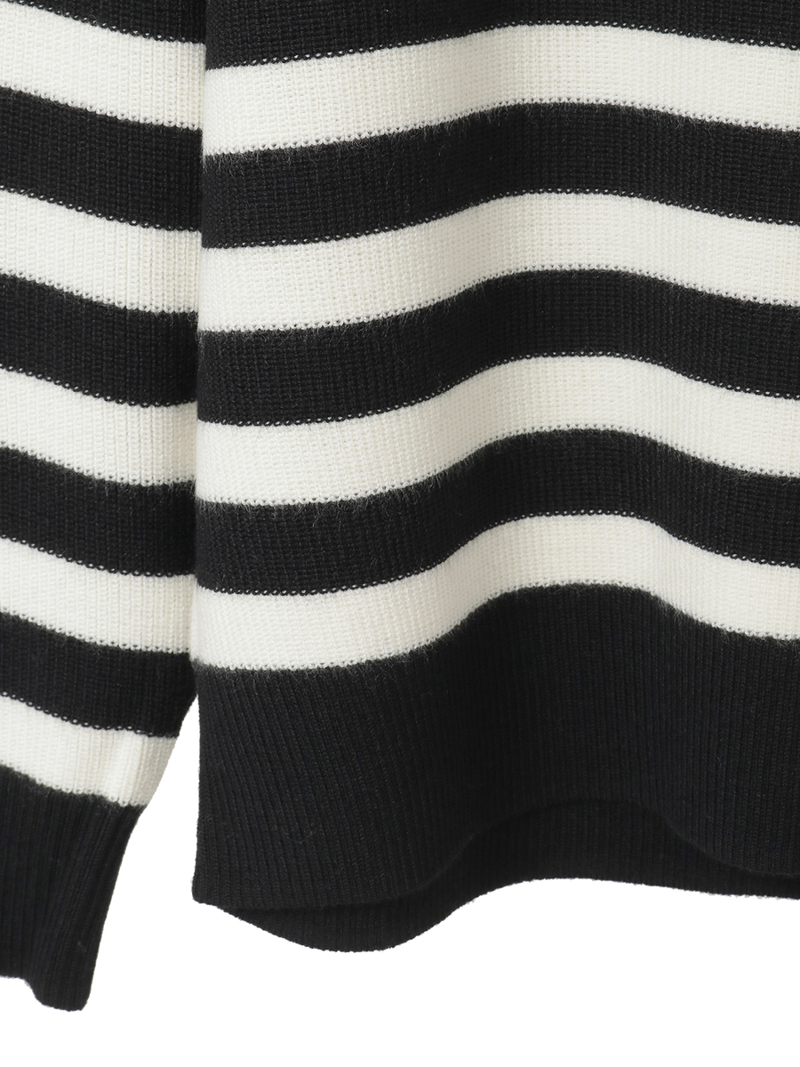 カメリアボーダーニット 詳細画像 グリーン 6