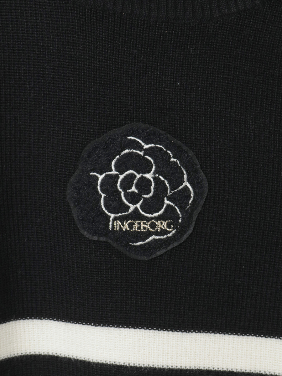 カメリアボーダーニット 詳細画像 グリーン 7