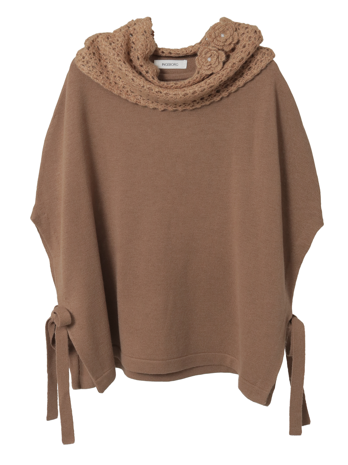 ネックウォーマー付きニットポンチョ｜ピンクハウスオフィシャル