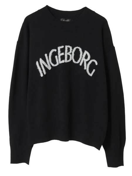 ロゴ入りニットセーター