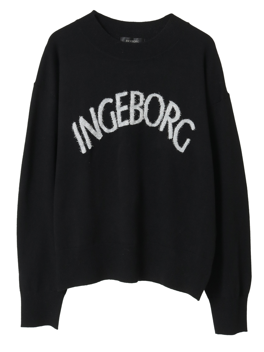 ロゴ入りニットセーター 詳細画像 クロ 1