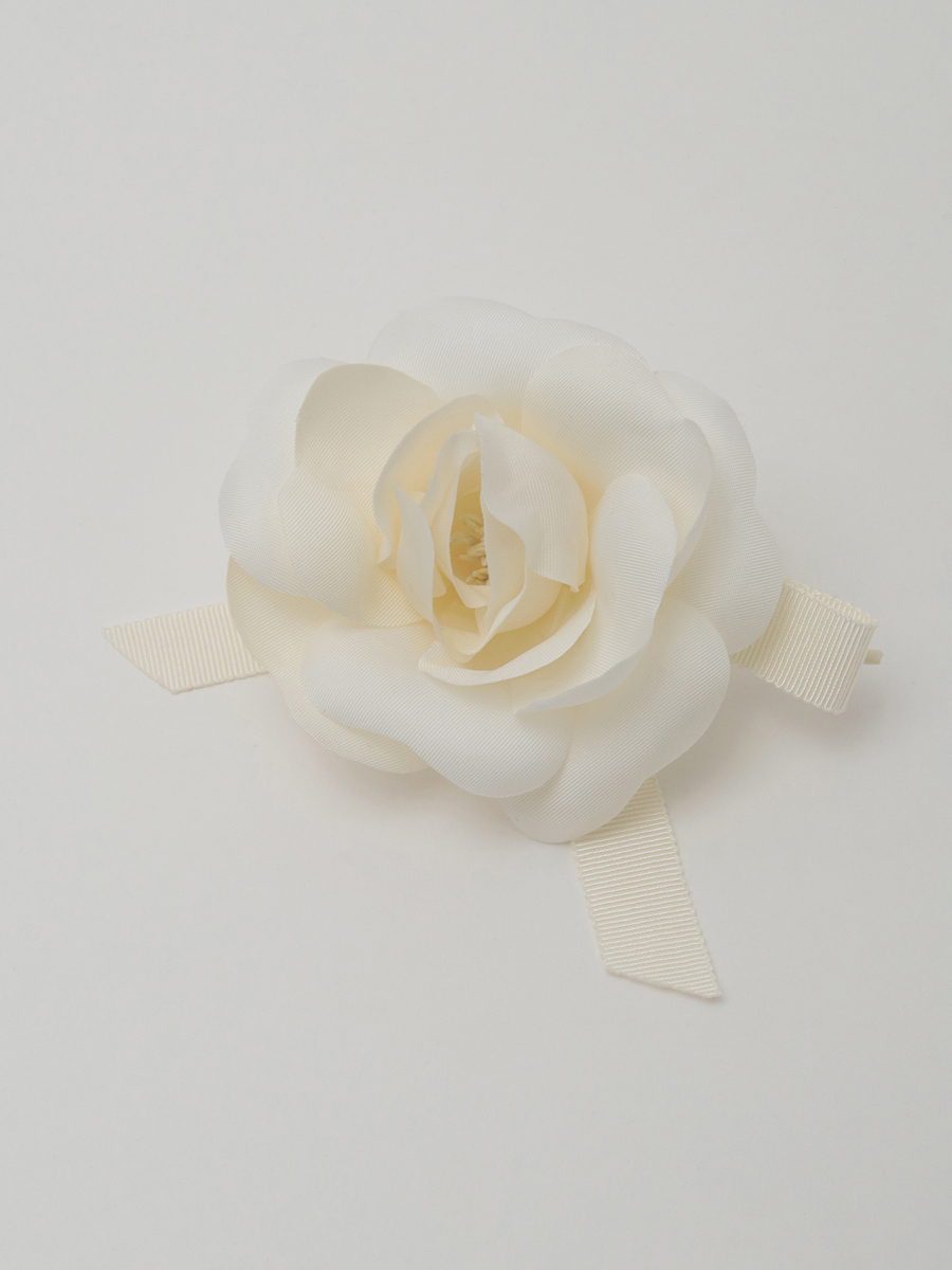 ホワイトカメリアコサージュ 詳細画像 オフ 1