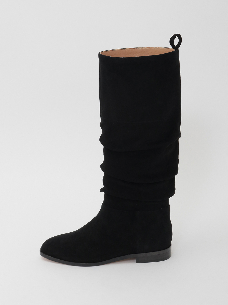 ギャザー入りロングブーツ 詳細画像 ベージュ 3