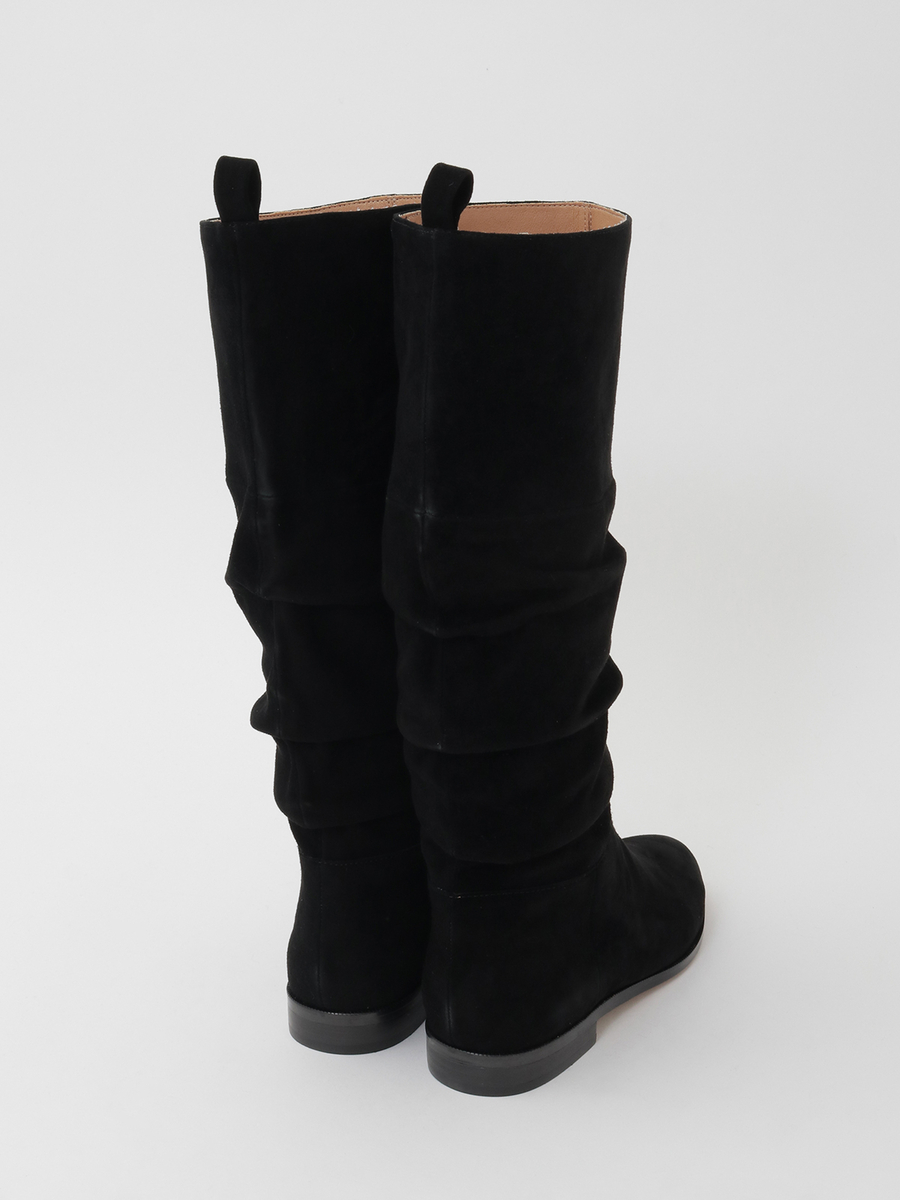 ギャザー入りロングブーツ 詳細画像 ベージュ 4