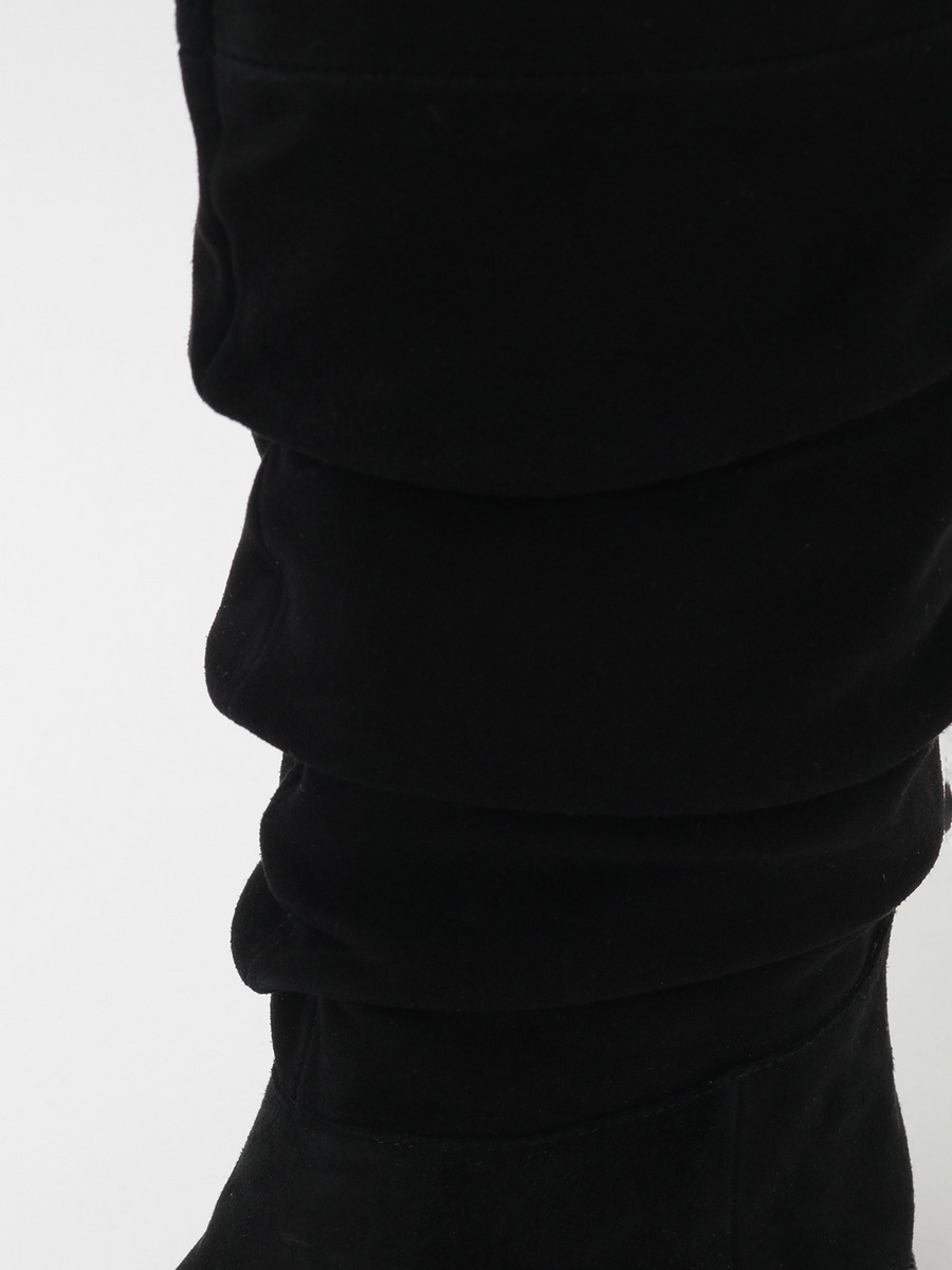 ギャザー入りロングブーツ 詳細画像 クロ 6