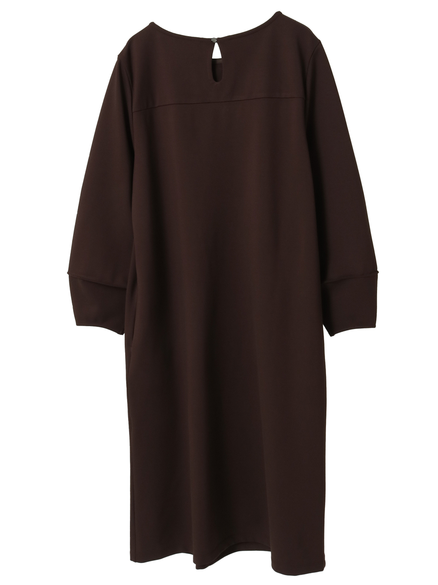 リボン刺繍カットソーワンピース 詳細画像 ブラウン 2