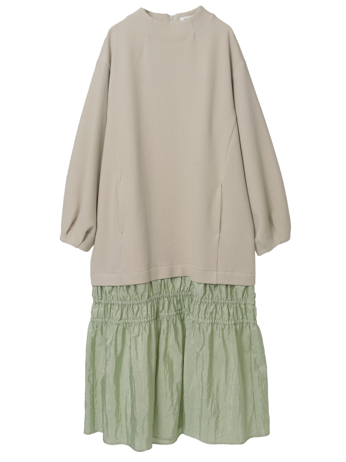 PINK HOUSE 2020カットソーワンピース(未使用) PINK HOUSE（ピンクハウス） ワンピース ローズレース使いミックス