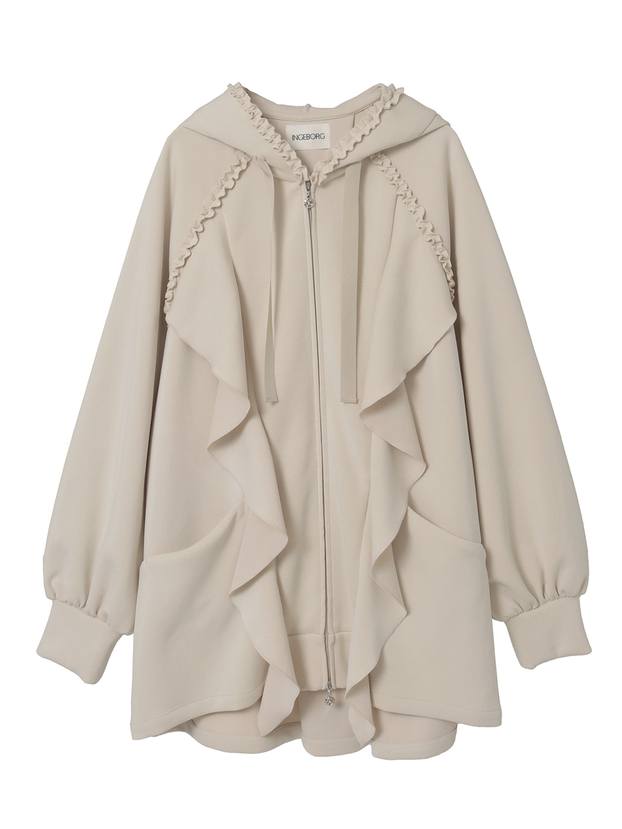 フリルパーカー 詳細画像 アイボリー 1