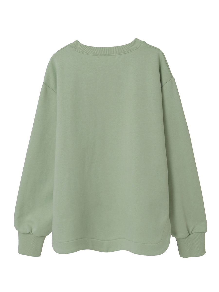 メゾンドカメリアワンポイントpt.トレーナー 詳細画像 ピスタチオ 2